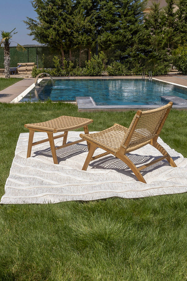 Silva Beyaz Temizlenebilir Halı 58646A