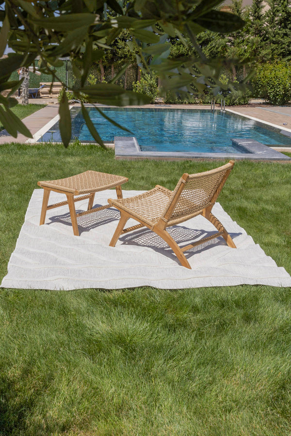 Silva Beyaz Temizlenebilir Halı 58647A