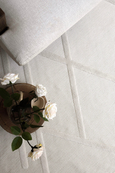 Silva Beyaz Temizlenebilir Halı 58649A