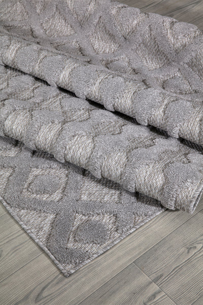 Silva Gri Temizlenebilir Halı 58388A