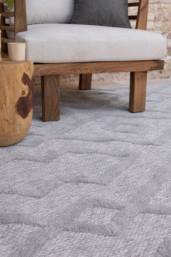 Silva Gri Temizlenebilir Halı 58594A