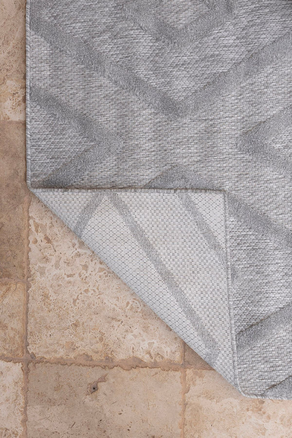 Silva Gri Temizlenebilir Halı 58594A