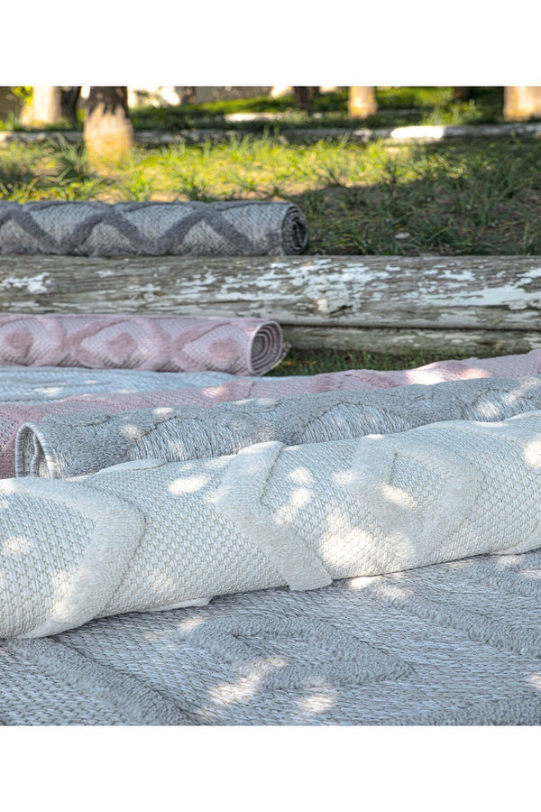 Silva Gri Temizlenebilir Halı 58594A