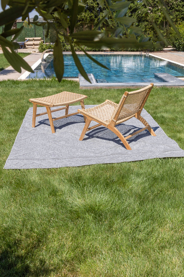 Silva Gri Temizlenebilir Halı 58647A