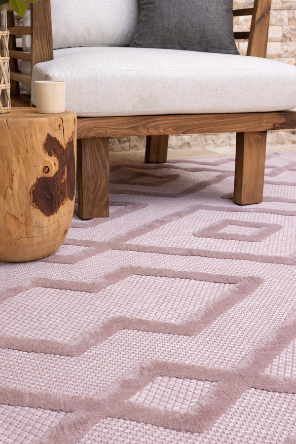 Silva Pembe Temizlenebilir Halı 58594A