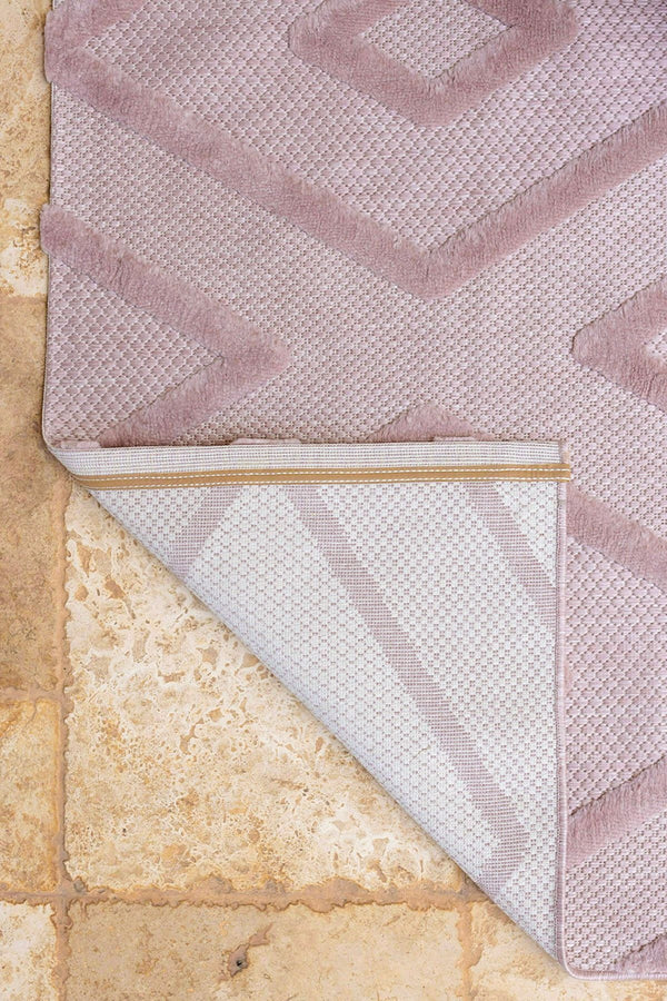 Silva Pembe Temizlenebilir Halı 58594A