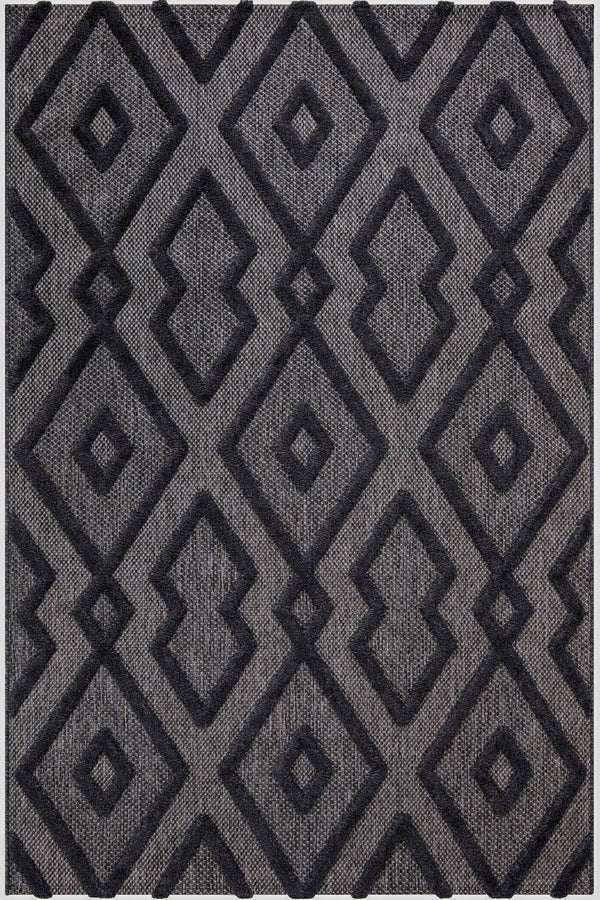 Silva Siyah Temizlenebilir Halı 58594A