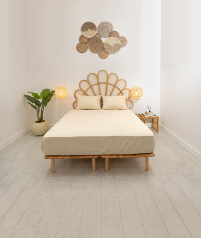 Simena Lastikli Çarşaf Seti Pamuk Terra 9532A