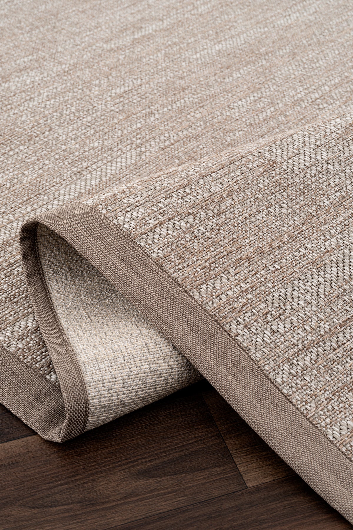 Sisalo Krem Natural Bordür Vizon Halı B3418C