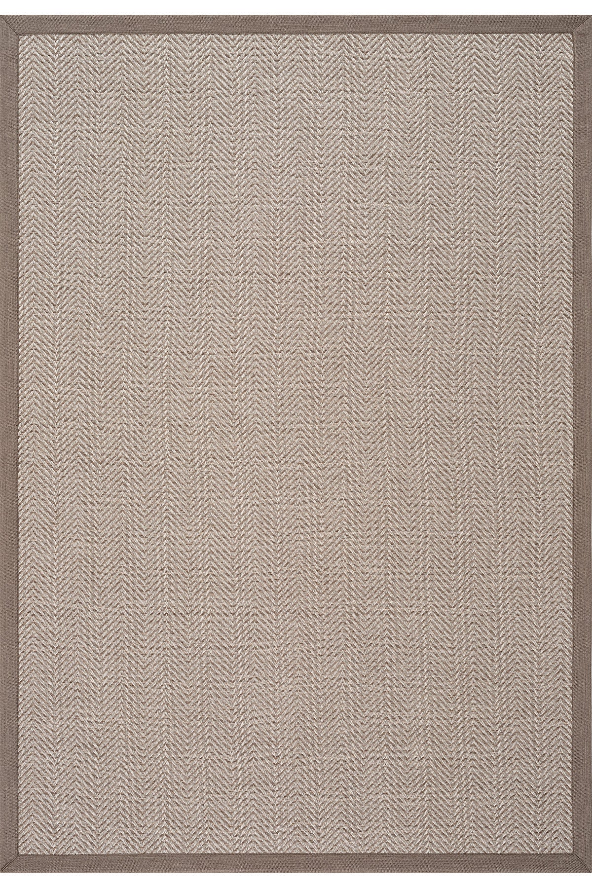 Sisalo Krem Natural Bordür Vizon Halı B3421C