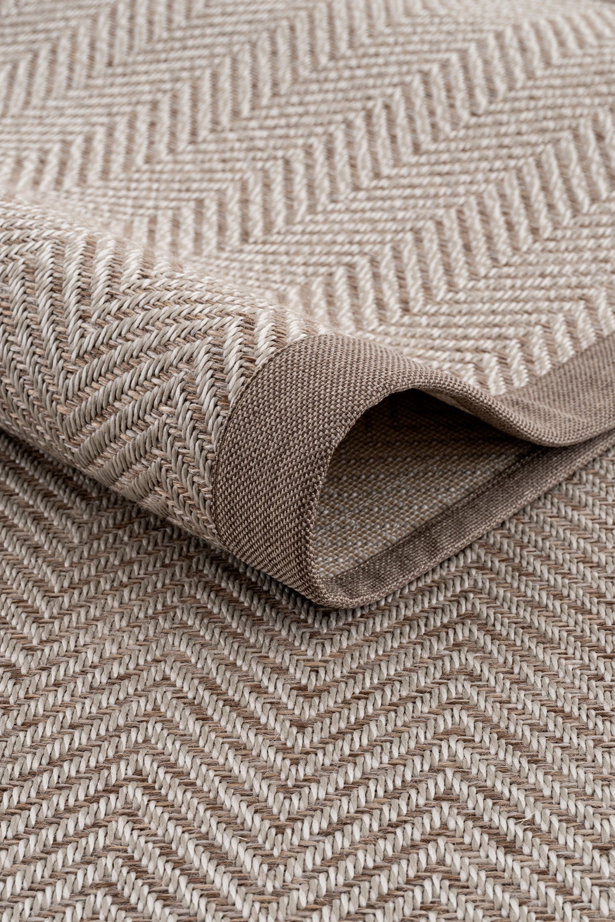 Sisalo Krem Natural Bordür Vizon Halı B3421C