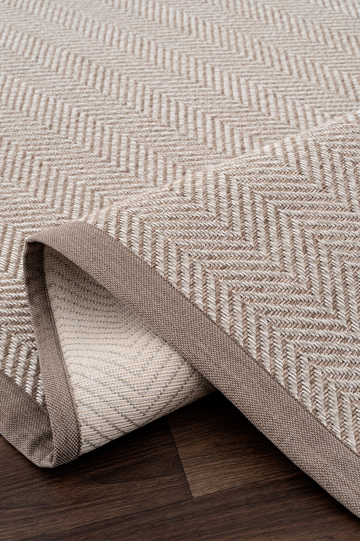 Sisalo Krem Natural Bordür Vizon Halı B3421C