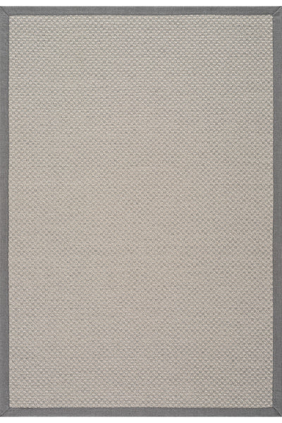 Sisalo Bordure Krem Gri Sisal Halı Gri Bordür B3416B