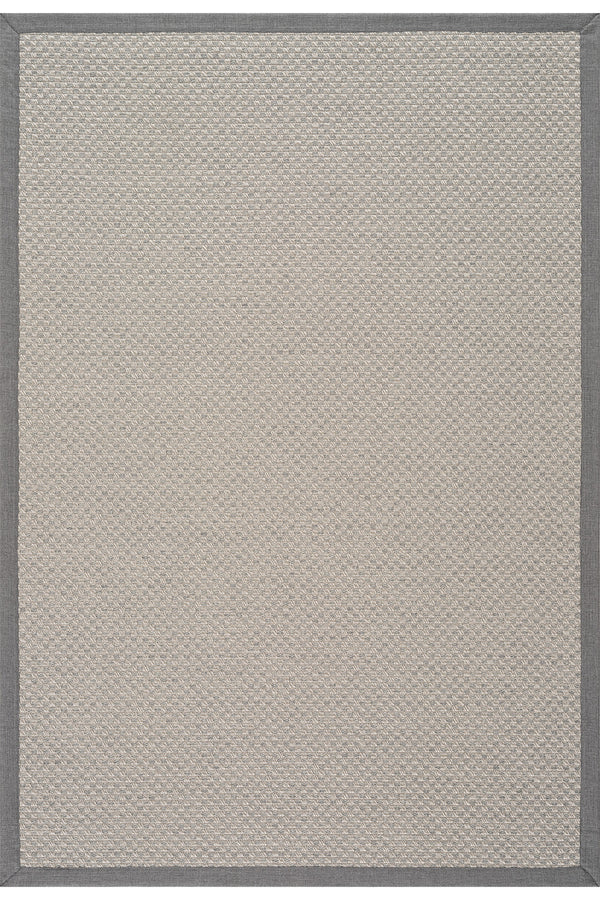 Sisalo Bordure Krem Gri Sisal Halı Gri Bordür B3416B