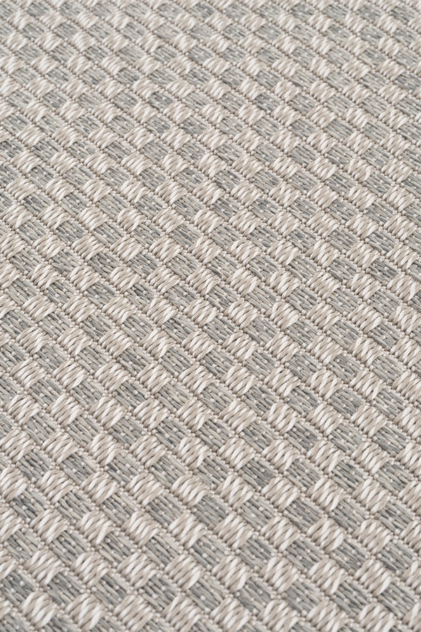 Sisalo Bordure Krem Gri Sisal Halı Gri Bordür B3416B