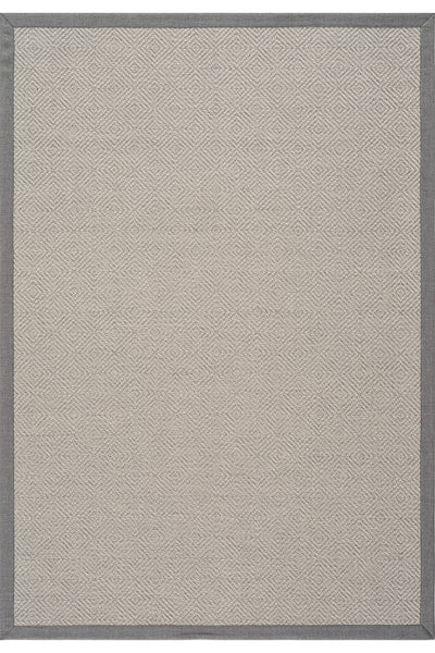 Sisalo Bordure Krem Gri Sisal Halı Gri Bordür B3419B