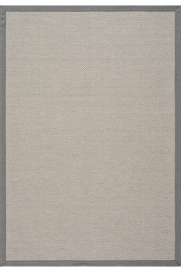 Sisalo Bordure Krem Gri Sisal Halı Gri Bordür B3419B