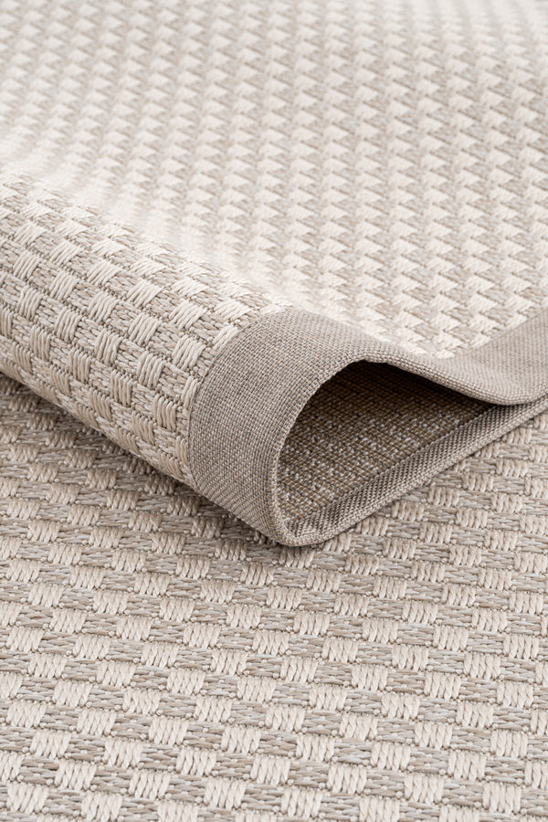 Sisalo Bordure Krem Sisal Halı Krem Bordür B3416A