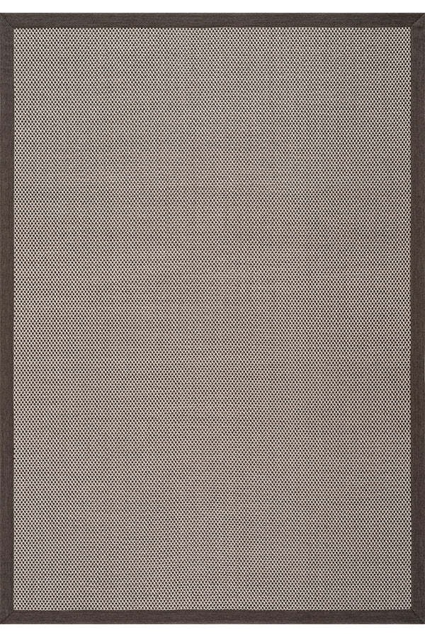 Sisalo Bordure Krem Kahve Sisal Halı Kahve Bordür B3417D