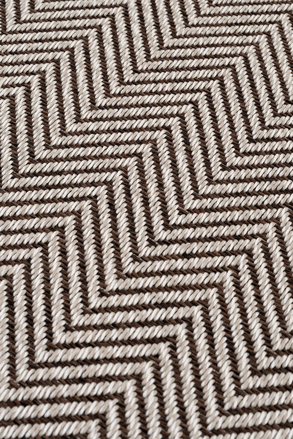 Sisalo Bordure Krem Kahve Sisal Halı Kahve Bordür B3421D