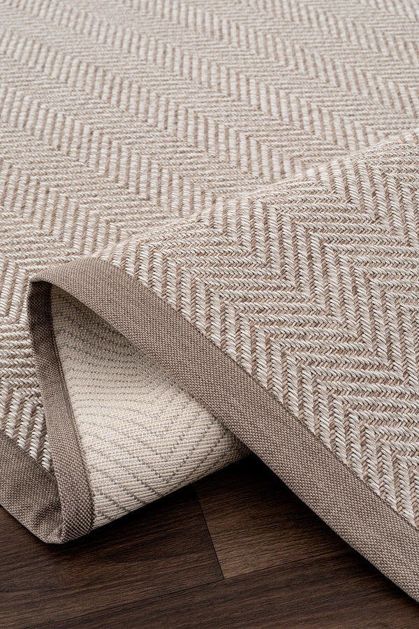 Sisalo Bordure Krem Natural Sisal Halı Vizon Bordür B3421C
