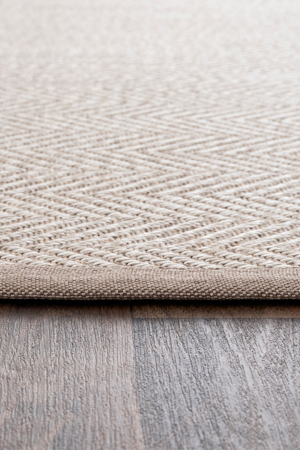 Sisalo Bordure Krem Natural Sisal Halı Vizon Bordür B3421C