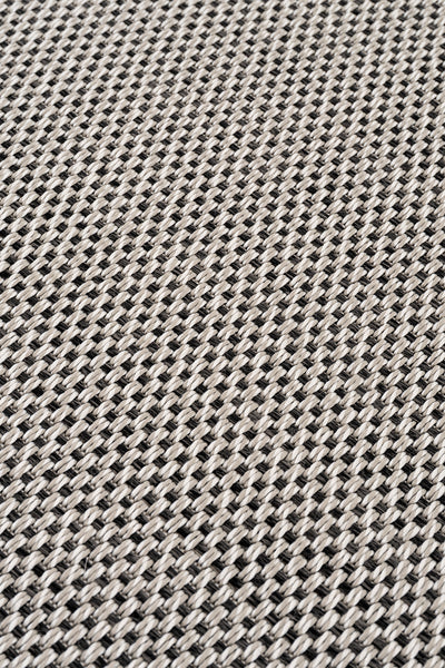 Sisalo Bordure Krem Siyah Sisal Halı Siyah Bordür B3417E