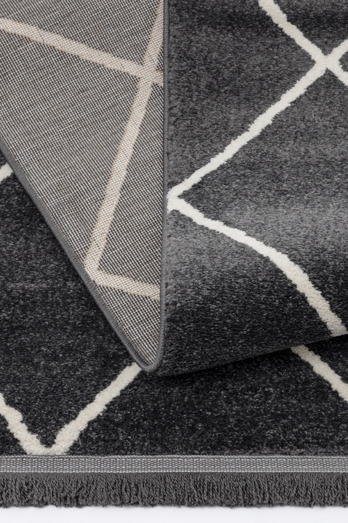 Sjo Antrasit Halı Kilim Salon Oturma Odası Yatak Odası Koridor Makine Halısı 59831
