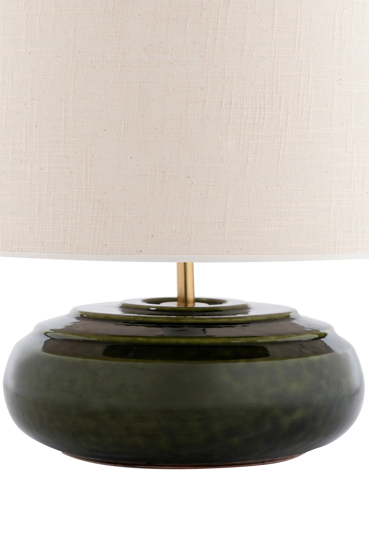 Solace İskandinav Tarzı Yeşil Stoneware Seramik Dekoratif Abajur 4663