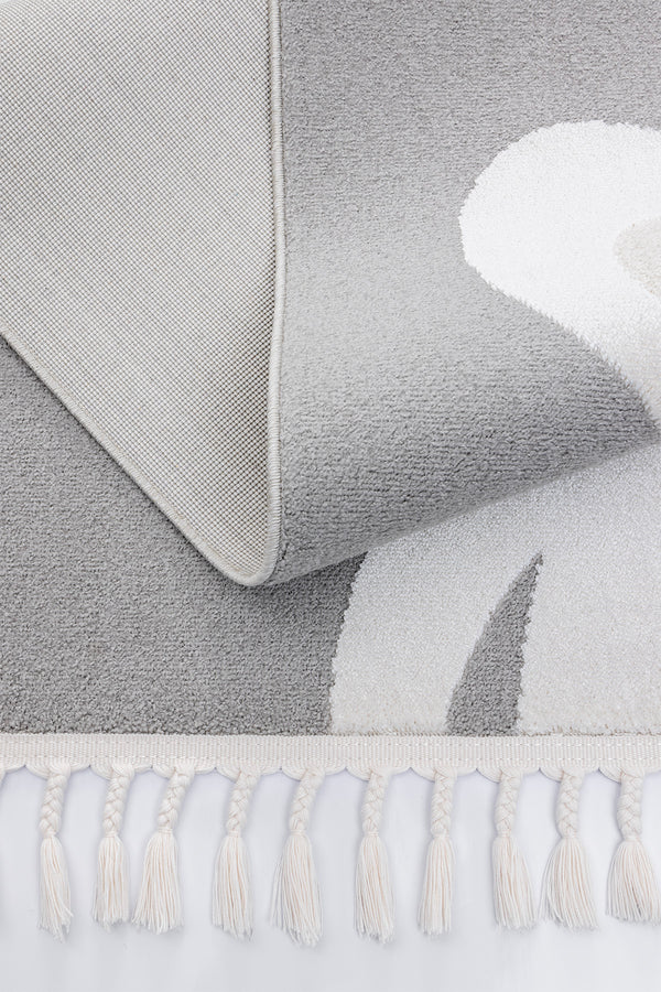 Sparkle Gri Krem Çocuk Odası Halısı 33449A