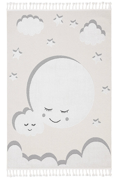 Sparkle Krem Gri Çocuk Odası Halısı 33446A