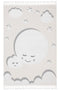 Sparkle Krem Gri Anne Çocuk Bulut Figürlü Çocuk Odası Halısı 133x190 33446A