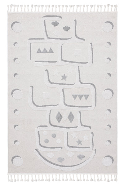 Sparkle Krem Gri Çocuk Odası Halısı 33451A