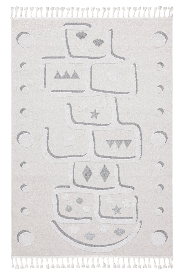 Sparkle Krem Gri Çocuk Odası Halısı 33451A