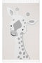 Sparkle Krem Gri Zürafa Figürlü Hayvan Figürlü Çocuk Odası Halısı Bebek Halısı 133x190 33445A