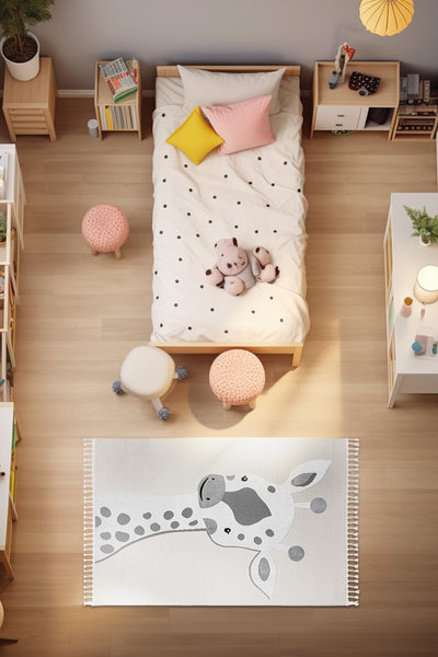 Sparkle Krem Gri Çocuk Odası Halısı 33445A