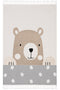 Sparkle Krem Kahverengi Sevimli Ayıcık Figürlü Hayvan Figürlü Çocuk Odası Halısı 133x190 33450A