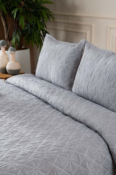 Stella İndigo Pamuklu Çift Kişilik Yatak Örtüsü 230x250 2 Yastık 50x70 5030