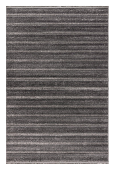 Stripe Antrasit Kaymaz Taban Kilim 33010A