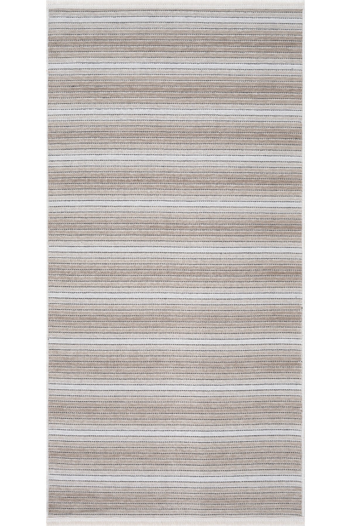 Strıpe Krem Kilim Kaymaz Taban Salon Oturma Odası Antre Yolluk 33014Y