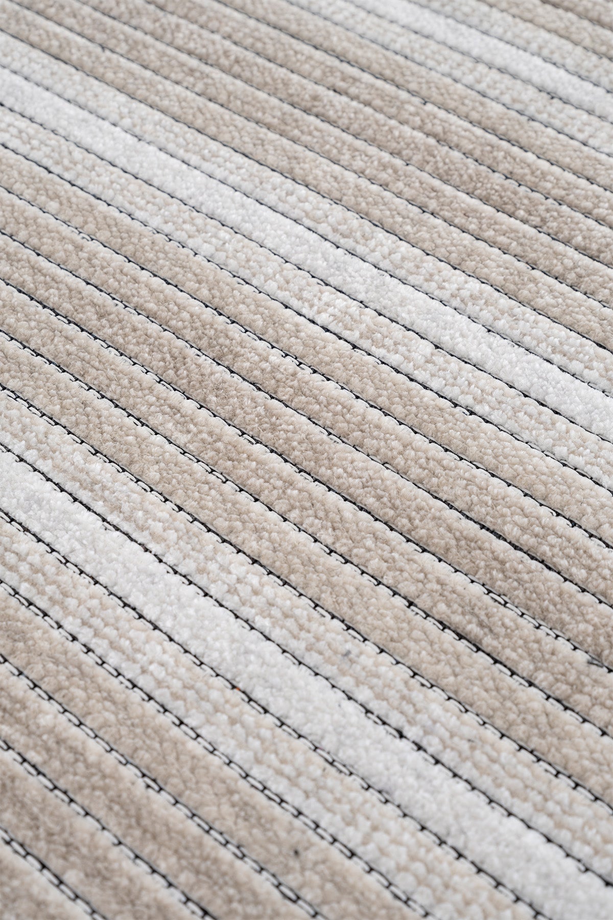 Strıpe Krem Kilim Kaymaz Taban Salon Oturma Odası Antre Yolluk 33014Y