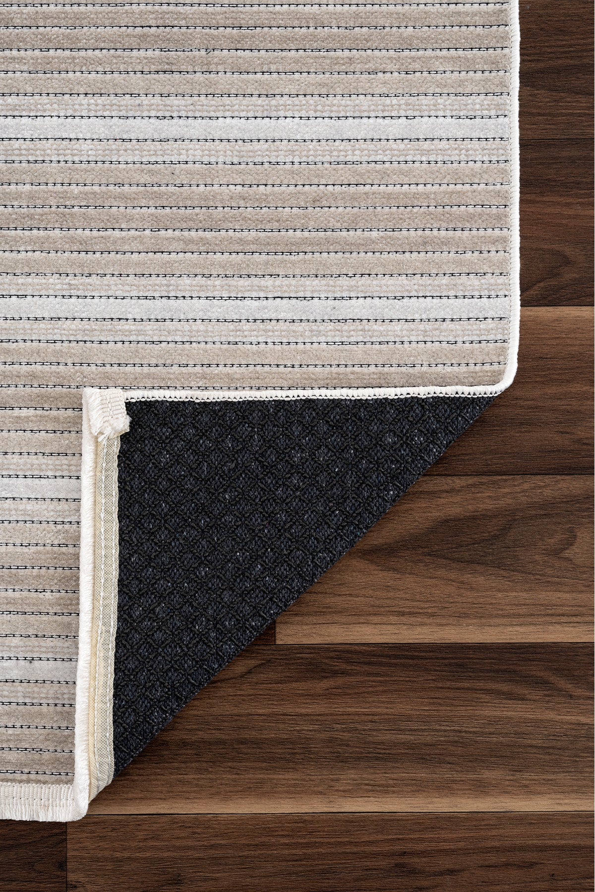 Strıpe Krem Kilim Kaymaz Taban Salon Oturma Odası Antre Yolluk 33014Y