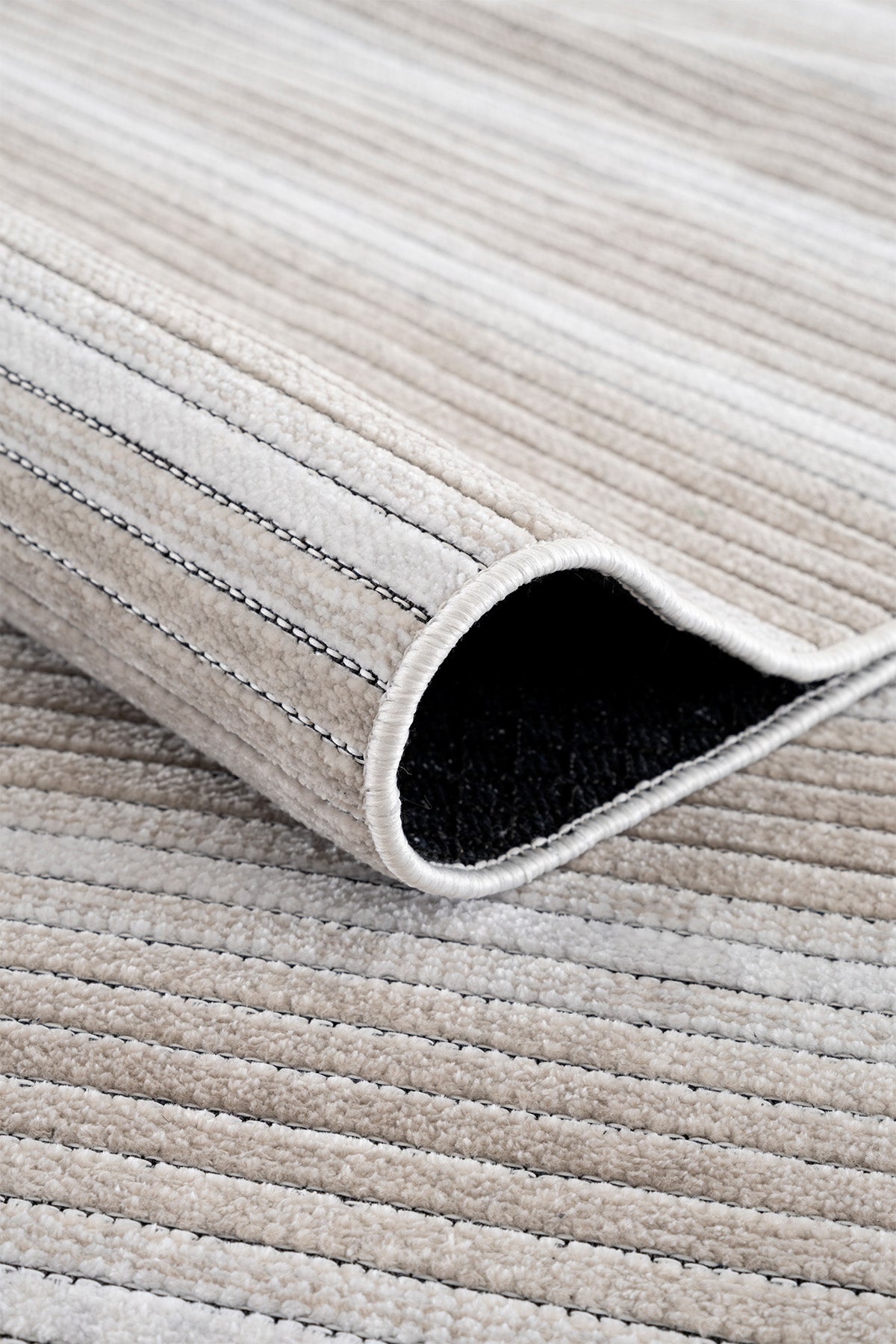 Strıpe Krem Kilim Kaymaz Taban Salon Oturma Odası Antre Yolluk 33014Y