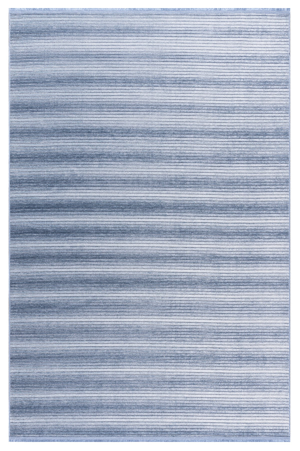 Stripe Mavi Kaymaz Taban Kilim  33013A