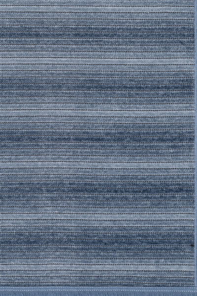 Stripe Mavi Kilim Kaymaz Taban Salon Oturma Odası Antre Yolluk 33013Y