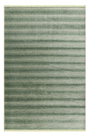 Stripe Yeşil Kaymaz Taban Kilim  33011A