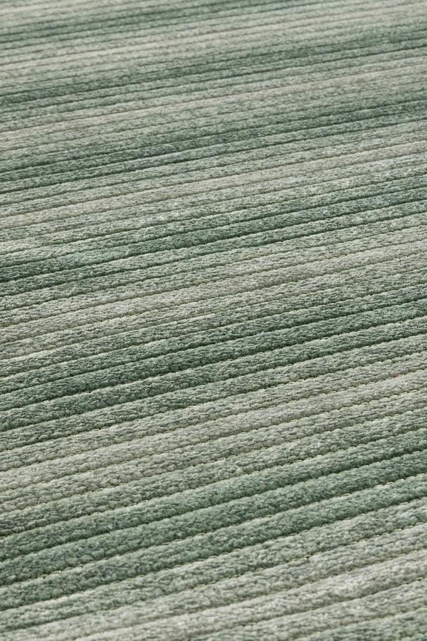 Stripe Yeşil Kaymaz Taban Kilim  33011A