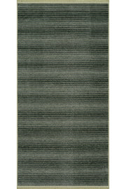 Stripe Yeşil Kilim Kaymaz Taban Salon Oturma Odası Antre Yolluk 33011Y