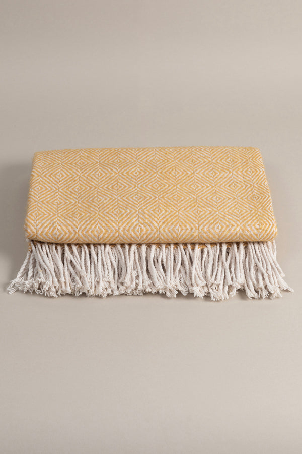 Suez Hardal Beyaz Yün Tek Kişilik Battaniyesi 91251 150x200 cm