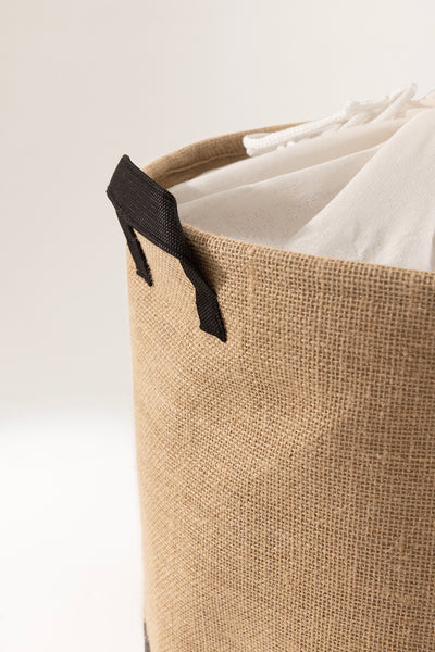 Tidy Jüt Home Yazılı Büzgülü Çamaşır Sepeti (37x40cm) 6015